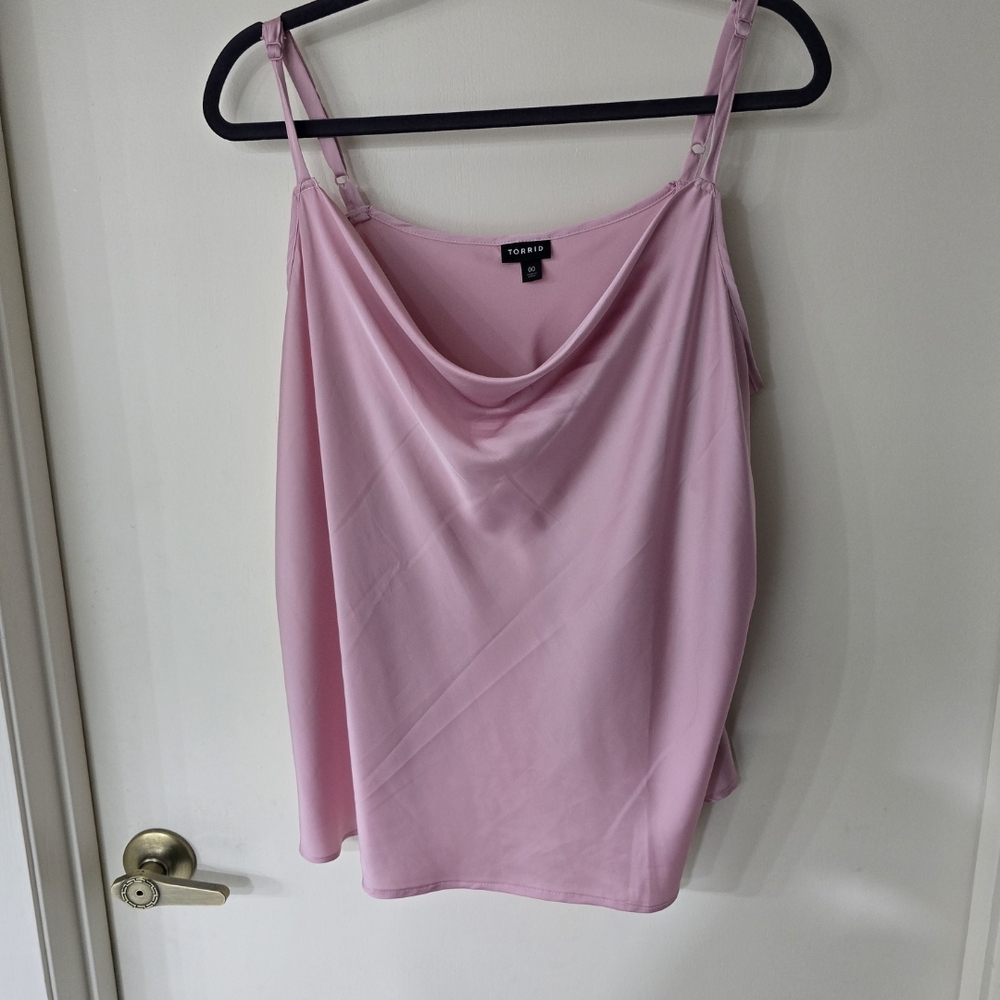 Torrid Pink Women's Cowl Neck Top
